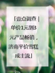 壹点调查｜单价1元到3元产品畅销，济南平价雪糕成主流