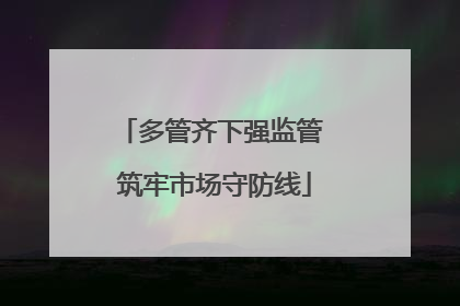 多管齐下强监管 筑牢市场守防线