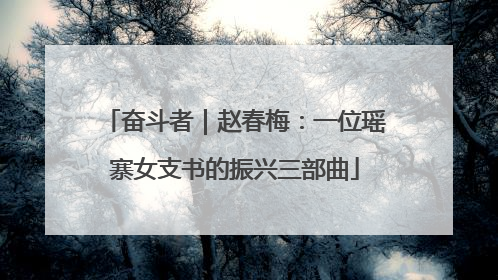 奋斗者｜赵春梅：一位瑶寨女支书的振兴三部曲