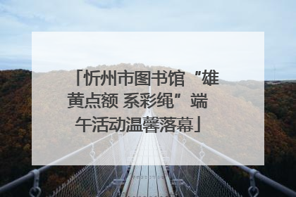 忻州市图书馆“雄黄点额 系彩绳”端午活动温馨落幕