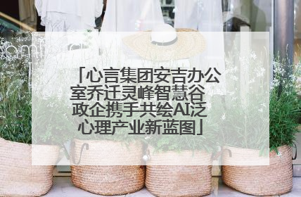心言集团安吉办公室乔迁灵峰智慧谷 政企携手共绘AI泛心理产业新蓝图