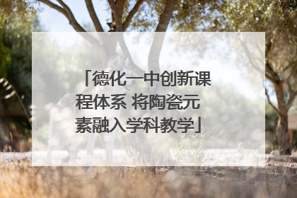 德化一中创新课程体系 将陶瓷元素融入学科教学