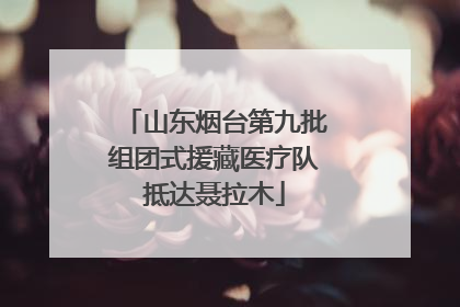 山东烟台第九批组团式援藏医疗队抵达聂拉木