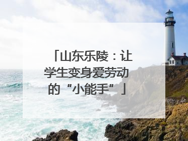 山东乐陵：让学生变身爱劳动的“小能手”