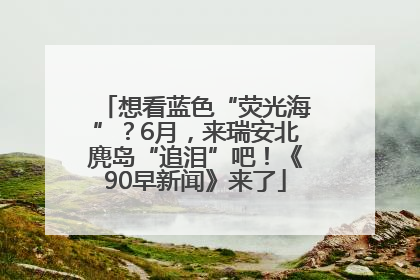 想看蓝色“荧光海”？6月，来瑞安北麂岛“追泪”吧！《90早新闻》来了