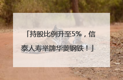 持股比例升至5%，信泰人寿举牌华菱钢铁！