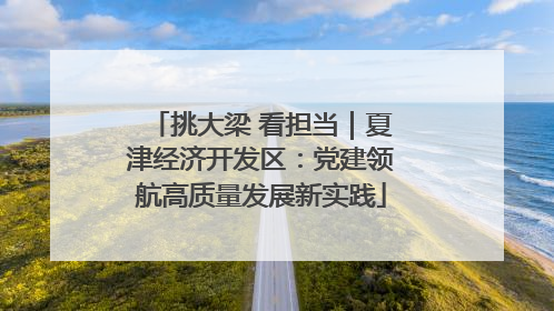 挑大梁 看担当｜夏津经济开发区：党建领航高质量发展新实践