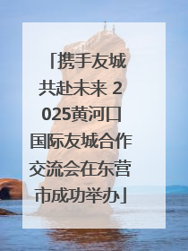 携手友城 共赴未来 2025黄河口国际友城合作交流会在东营市成功举办