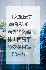 文旅康养融合发展 海外华文媒体山西高平感受乡村振兴活力