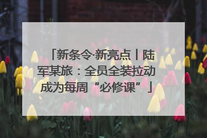 新条令·新亮点丨陆军某旅：全员全装拉动成为每周“必修课”