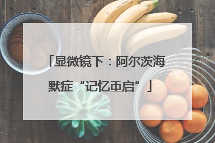 显微镜下：阿尔茨海默症“记忆重启”