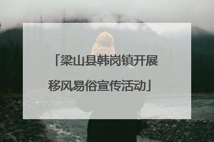 梁山县韩岗镇开展移风易俗宣传活动
