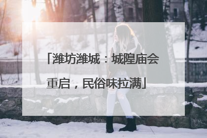 潍坊潍城：城隍庙会重启，民俗味拉满