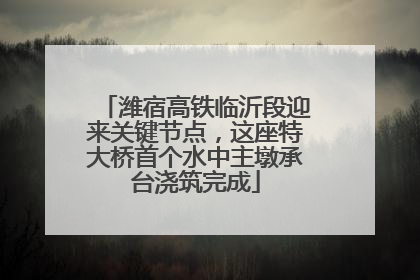 潍宿高铁临沂段迎来关键节点，这座特大桥首个水中主墩承台浇筑完成