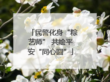 民警化身“粽艺师” 共绘平安“同心圆”