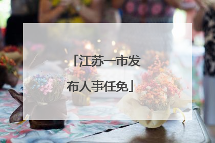 江苏一市发布人事任免