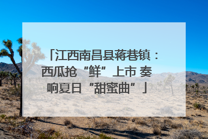 江西南昌县蒋巷镇：西瓜抢“鲜”上市 奏响夏日“甜蜜曲”