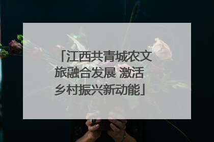 江西共青城农文旅融合发展 激活乡村振兴新动能