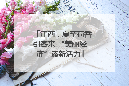 江西：夏至荷香引客来 “美丽经济”添新活力