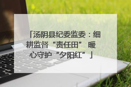 汤阴县纪委监委：细耕监督“责任田” 暖心守护“夕阳红”