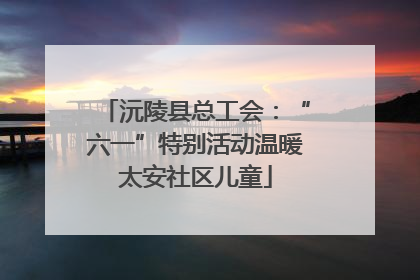 沅陵县总工会：“六一”特别活动温暖太安社区儿童
