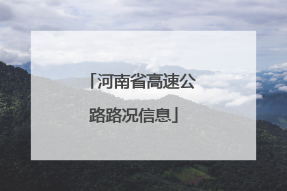 河南省高速公路路况信息