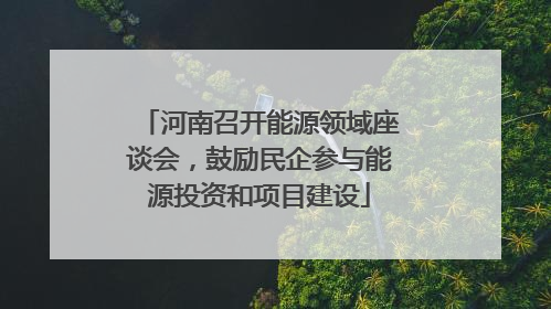 河南召开能源领域座谈会，鼓励民企参与能源投资和项目建设