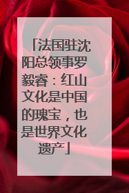 法国驻沈阳总领事罗毅睿：红山文化是中国的瑰宝，也是世界文化遗产