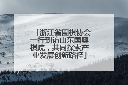 浙江省围棋协会一行到访山东国奥棋院，共同探索产业发展创新路径