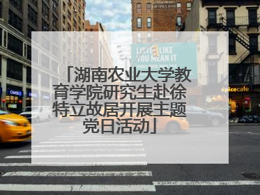 湖南农业大学教育学院研究生赴徐特立故居开展主题党日活动