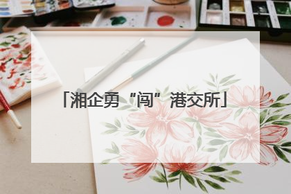 湘企勇“闯”港交所