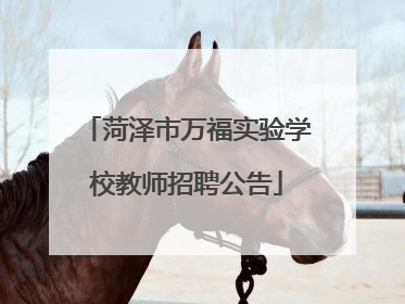 菏泽市万福实验学校教师招聘公告