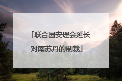联合国安理会延长对南苏丹的制裁
