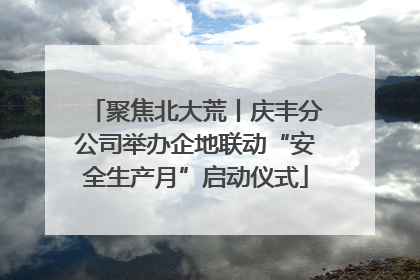 聚焦北大荒丨庆丰分公司举办企地联动“安全生产月”启动仪式