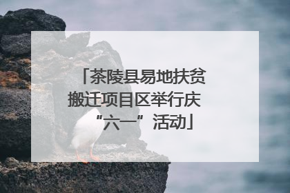 茶陵县易地扶贫搬迁项目区举行庆“六一”活动