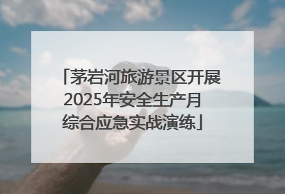 茅岩河旅游景区开展2025年安全生产月综合应急实战演练