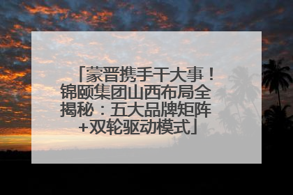 蒙晋携手干大事！锦颐集团山西布局全揭秘：五大品牌矩阵+双轮驱动模式