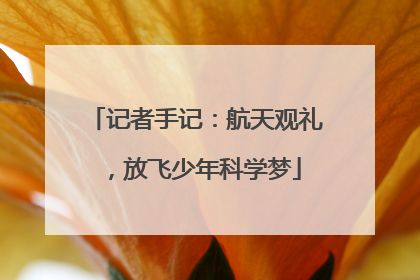 记者手记：航天观礼，放飞少年科学梦