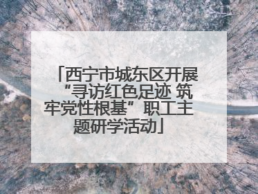 西宁市城东区开展“寻访红色足迹 筑牢党性根基”职工主题研学活动