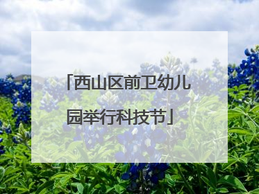 西山区前卫幼儿园举行科技节