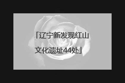 辽宁新发现红山文化遗址44处