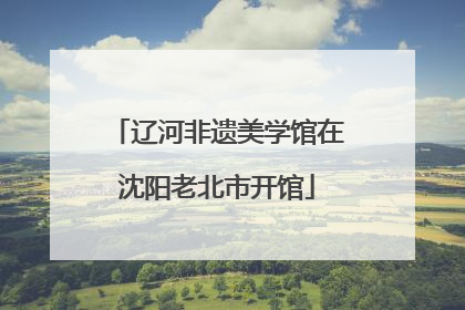 辽河非遗美学馆在沈阳老北市开馆