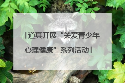 道真开展“关爱青少年心理健康”系列活动