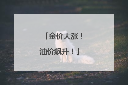 金价大涨！油价飙升！