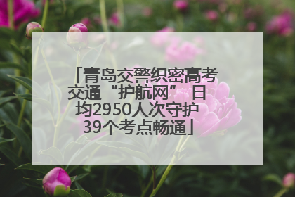 青岛交警织密高考交通“护航网” 日均2950人次守护39个考点畅通