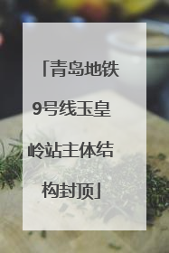青岛地铁9号线玉皇岭站主体结构封顶
