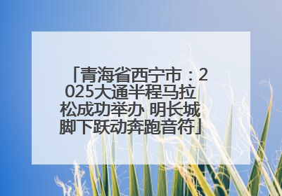 青海省西宁市：2025大通半程马拉松成功举办 明长城脚下跃动奔跑音符