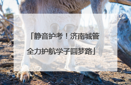 静音护考！济南城管全力护航学子圆梦路