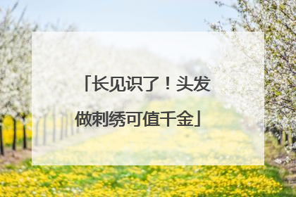 长见识了！头发做刺绣可值千金