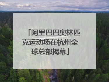 阿里巴巴奥林匹克运动场在杭州全球总部揭幕